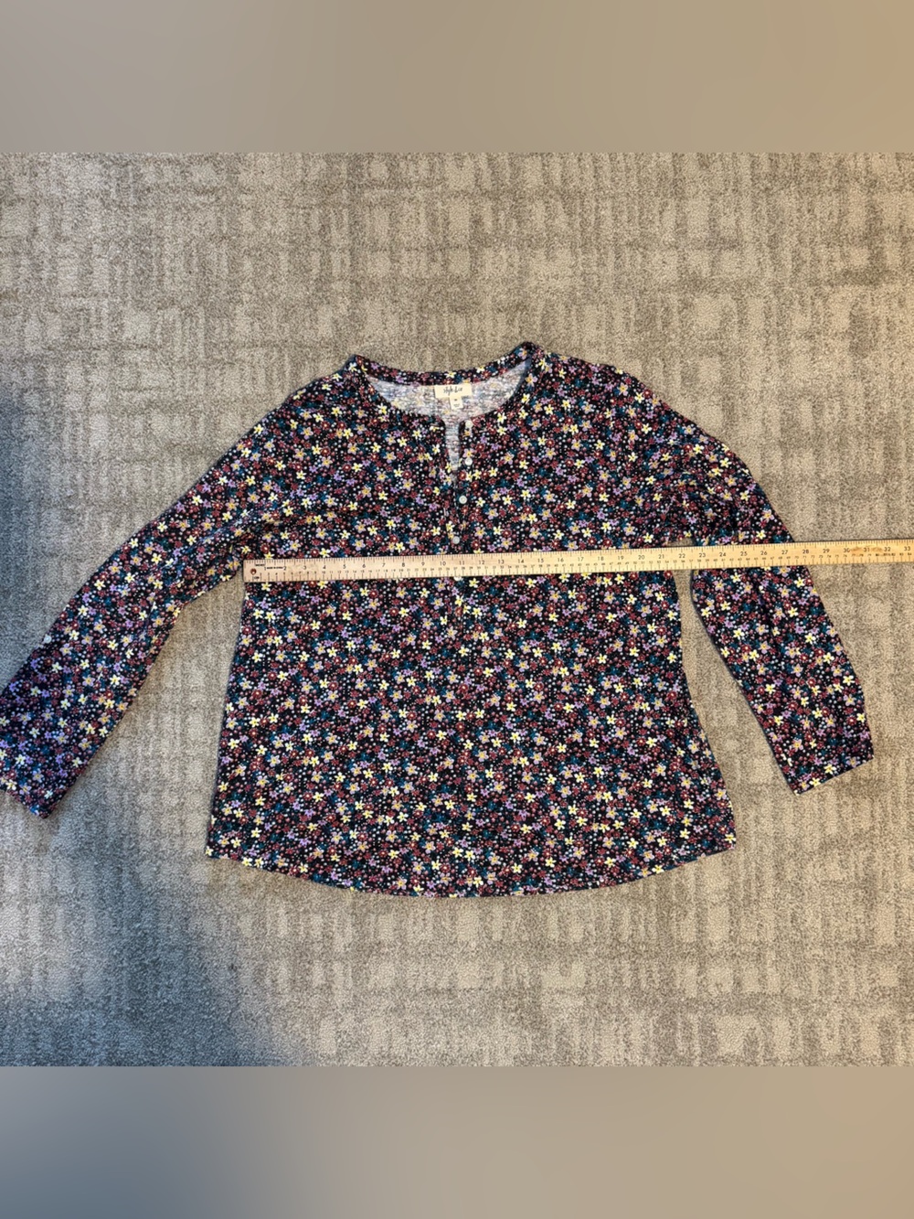 Style &Co Floral Long Sleeve Top — Size 2xl